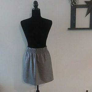 Grey mini skirt, J. Crew.